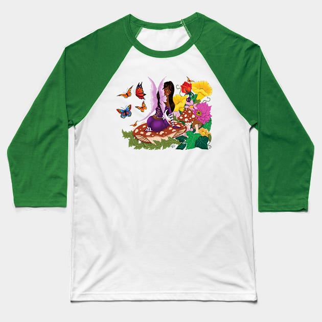 All in Bloom Baseball T-Shirt by tigressdragon